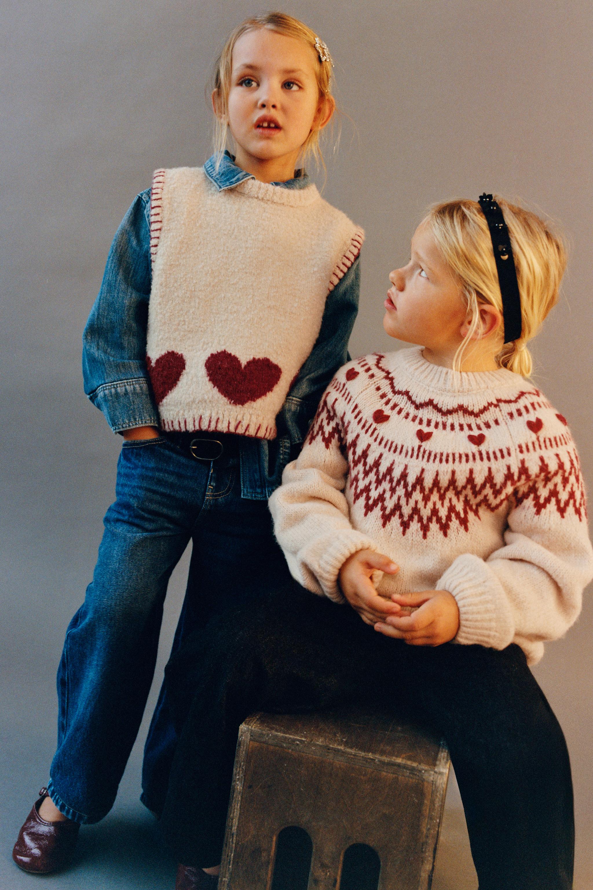 KNIT HEART VEST